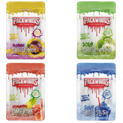 PACKWOODS DELTA 8 GUMMIES 1000MG 10CT/BAG